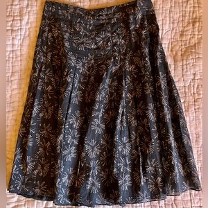 AKRIS Punto 100% Cotton Fitted Skirt with Pleats. S